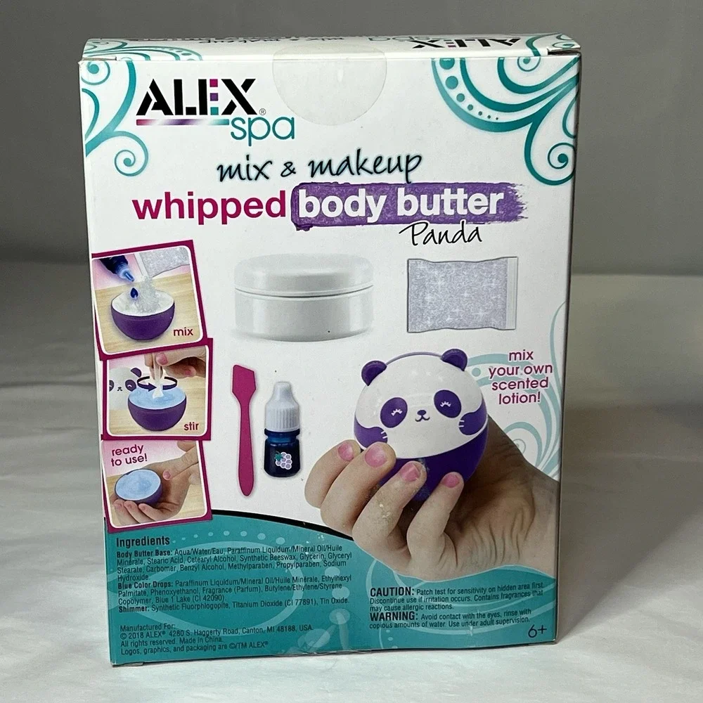 New Alex Spa Body Butter Panda Mix Makeup Kit & Necklace Bracelet Set Girl Gift‎